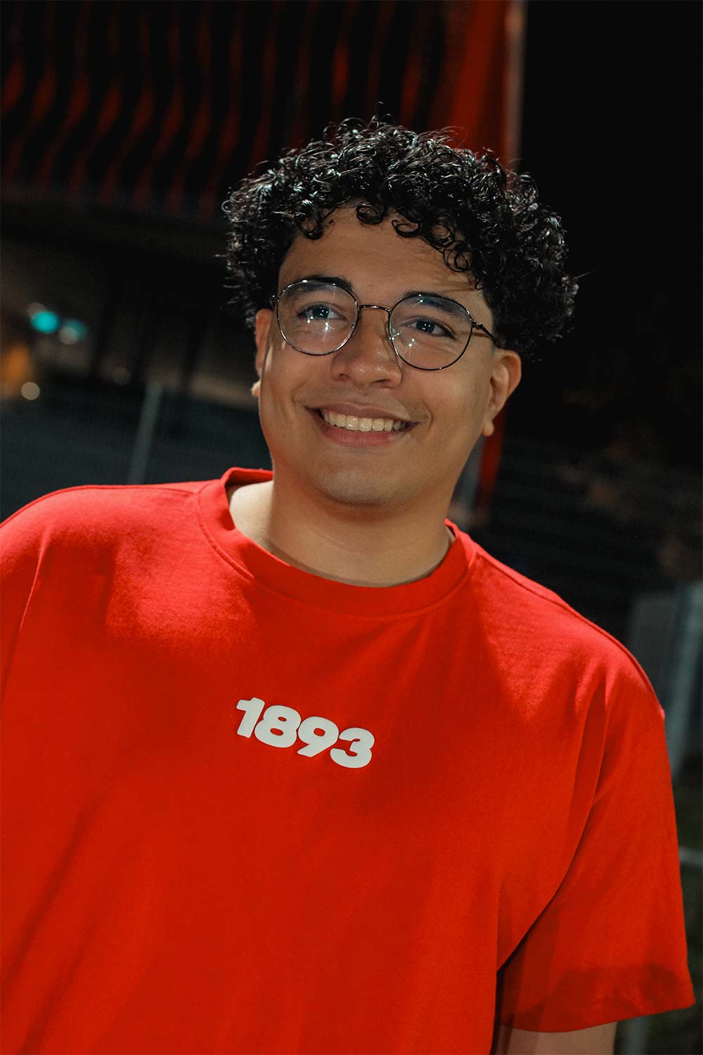 Oversize Tshirt 1893 in rot Vorderansicht 2
