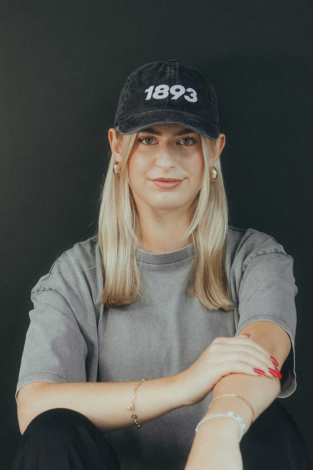 Cap mit 1893 in schwarz