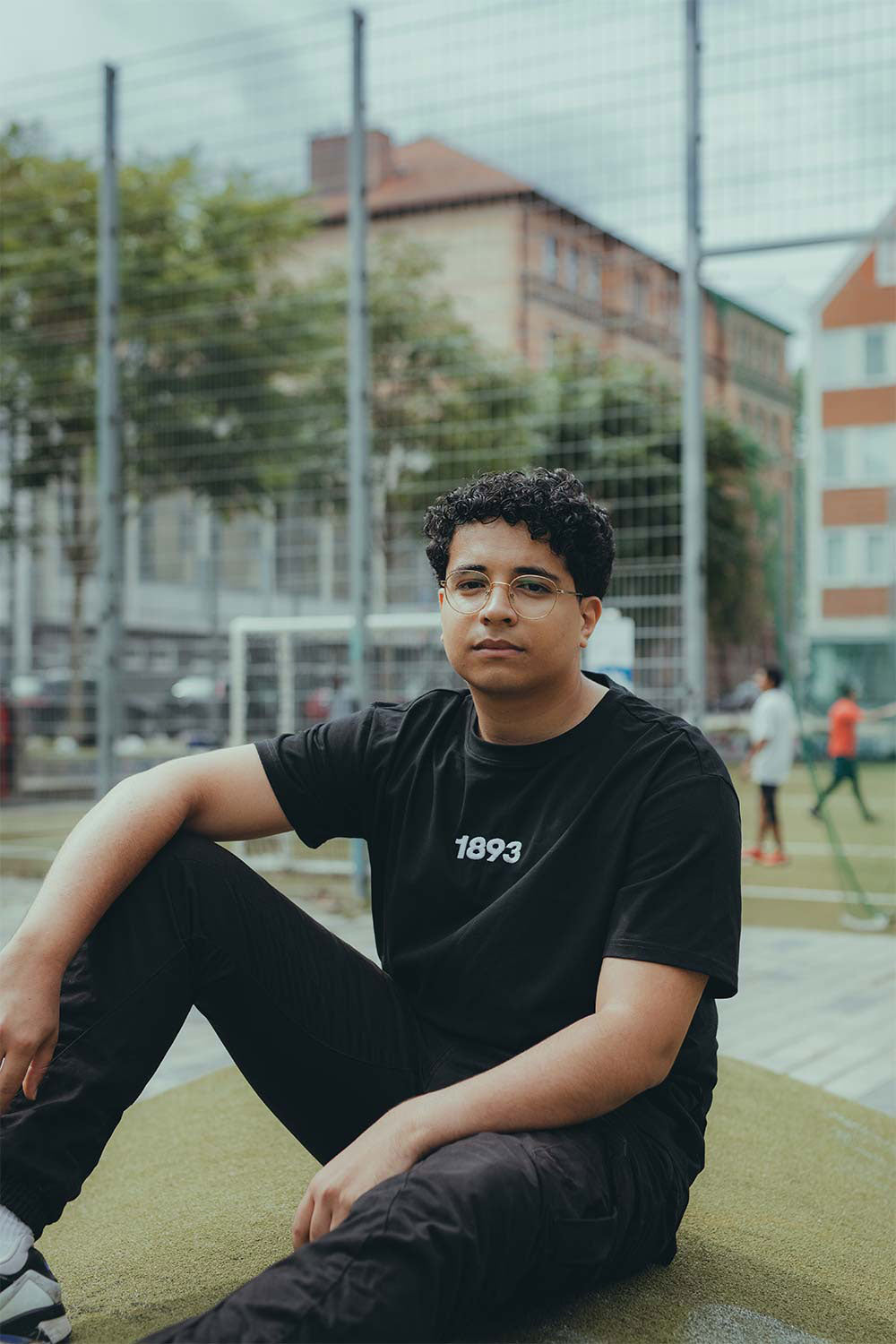 Regular Tshirt 1893 in schwarz Vorderansicht