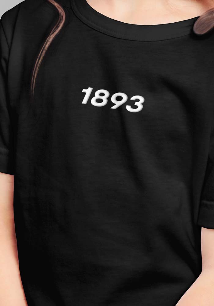 Kinder Tshirt mit der Aufschrift 1893 in schwarz