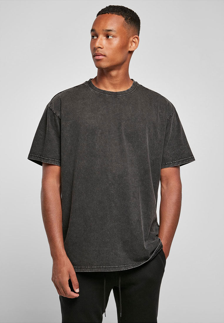 Oversize Tshirt 0711 Stuttgart in washed grey Vordeansicht